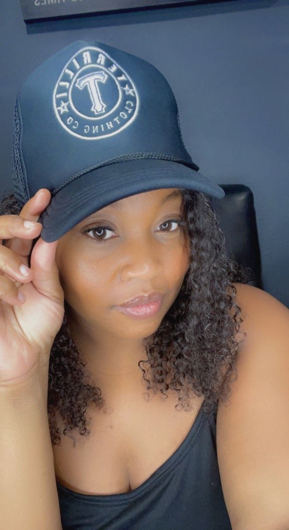 terrill clothing co black trucker hat