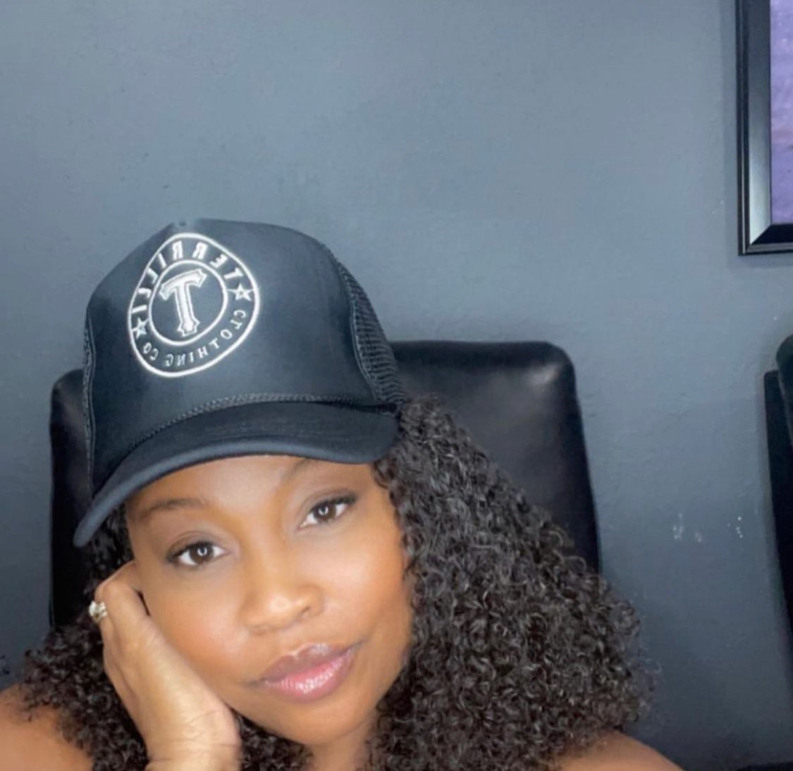 terrill clothing co black trucker hat